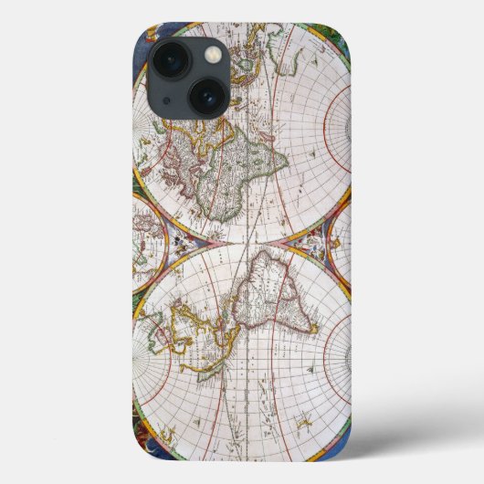 Coques Case-Mate iPhone CARTE du MONDE, XVIIème siècle (Verso)