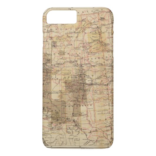 Coques Case-Mate iPhone Carte du progrès 1878 des enquêtes géographiques 2 (Dos)