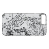 Coques Case-Mate iPhone Carte du royaume du Siam (Dos (Horizontal))