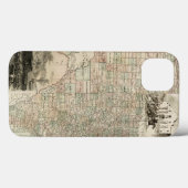 Coques Case-Mate iPhone Carte du Texas aux frontières du comté (Verso (horizontal))