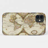 Coques Case-Mate iPhone Carte du Vieux-Monde (Dos (Horizontal))