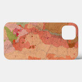 Coques Case-Mate iPhone Carte géologique du secteur de Washoe (Verso (horizontal))