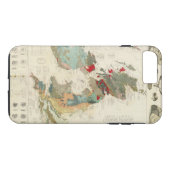 Coques Case-Mate iPhone Carte géologique et paléontologique composée (Dos (Horizontal))