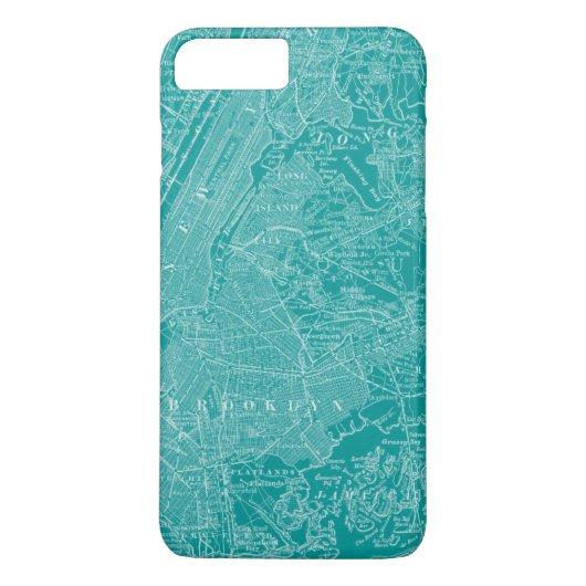 Coques Case-Mate iPhone Carte graphique de New York (Dos)