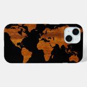 Coques Case-Mate iPhone carte graphique mondiale (Verso (horizontal))
