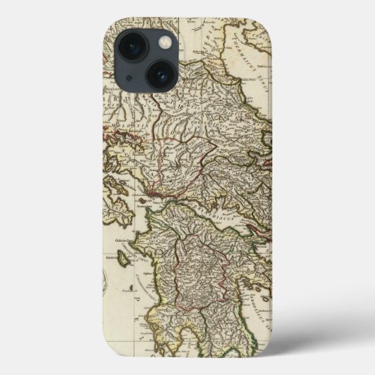 Coques Case-Mate iPhone Carte grecque antique (Verso)