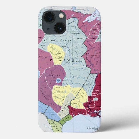 COQUES Case-Mate iPhone CARTE : INDIENS D'AMERIQUE (Verso)