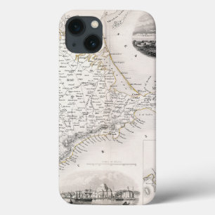 iPhone 13 Coque CARTE : La CRIMÉE, c1855