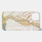 COQUES Case-Mate iPhone CARTE : LE FLEUVE MISSISSIPPI, 1861 (Verso (horizontal))