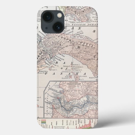 Coques Case-Mate iPhone CARTE : Le PANAMA, 1907 (Verso)
