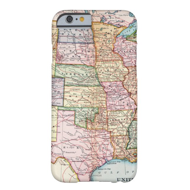 Coques Case-Mate iPhone Carte : Les Etats-Unis, 1905 (Dos)