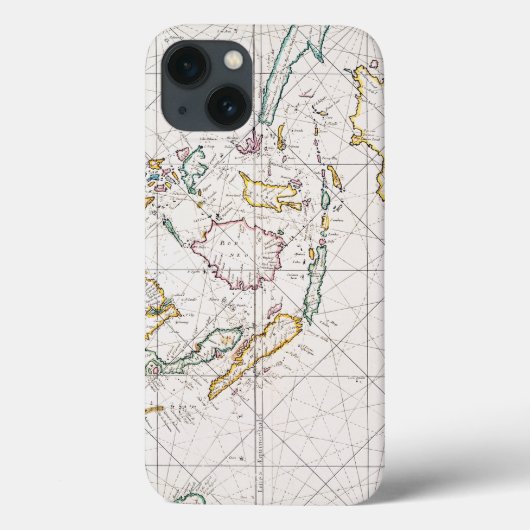 COQUES Case-Mate iPhone CARTE : LES INDES EST, 1670 (Verso)