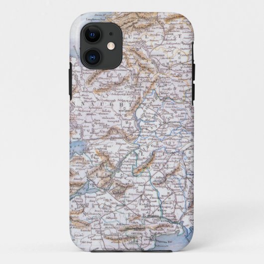 Coques Case-Mate iPhone Carte : L'Irlande, 1851 (Dos)