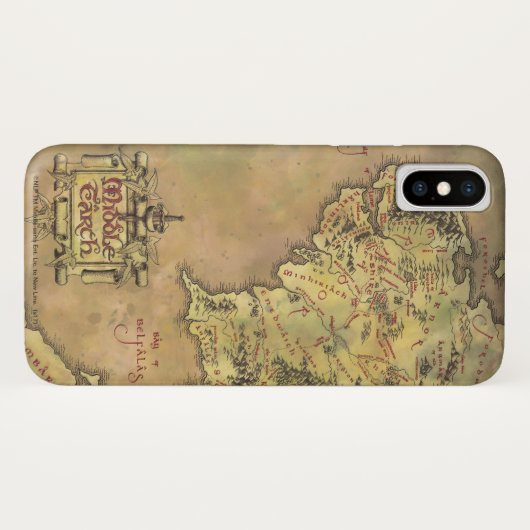 Coques Case-Mate iPhone Carte MIDDLE EARTH™ (Dos (Horizontal))