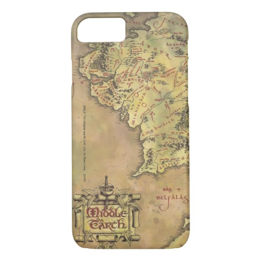 Coques Case-Mate iPhone Carte MIDDLE EARTH™ (Dos)