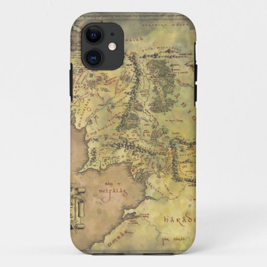 Coques Case-Mate iPhone Carte MIDDLE EARTH™ #2 (Dos)