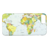 Coques Case-Mate iPhone Carte mondiale Globe Pays Atlas (Dos (Horizontal))