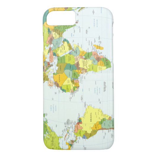 Coques Case-Mate iPhone Carte mondiale Globe Pays Atlas (Dos)