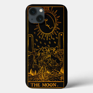 Case-Mate iPhone Case Carte Moon Tarot Or Et Noir Major Arcan
