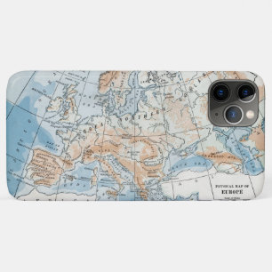 Case-Mate iPhone Case Carte physique de l'Europe (1916)