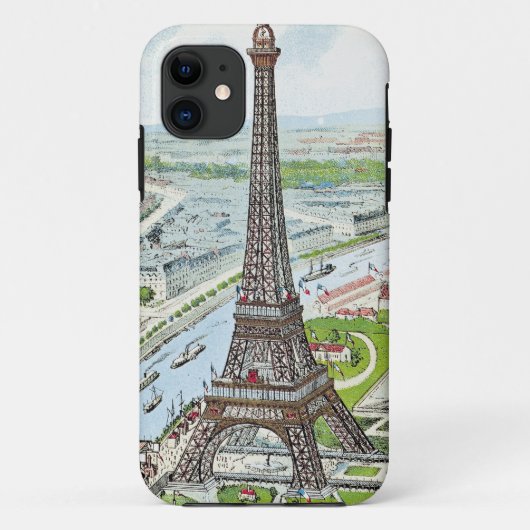Coques Case-Mate iPhone Carte postale dépeignant Tour Eiffel (Dos)