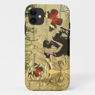Coques Pour iPhone Carte postale Paris Tango vintage