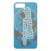 Coques Case-Mate iPhone carte pour l'aventure bleu (Dos)