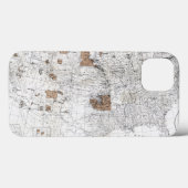 COQUES Case-Mate iPhone CARTE : RÉSERVATIONS, 1888 (Verso (horizontal))