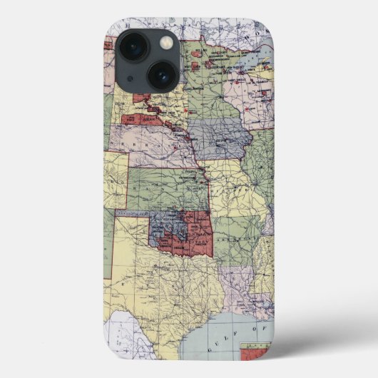 COQUES Case-Mate iPhone CARTE : RÉSERVES, 1892 (Verso)