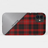 Coques Case-Mate iPhone Carte rouge et noire personnalisée (Dos (Horizontal))