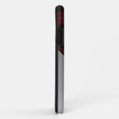 Coques Case-Mate iPhone Carte rouge et noire personnalisée (Dos/Droite)