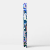 Coques Case-Mate iPhone Carte routière, ordinateur, bleu, condensateur, pu (Verso / Droite)