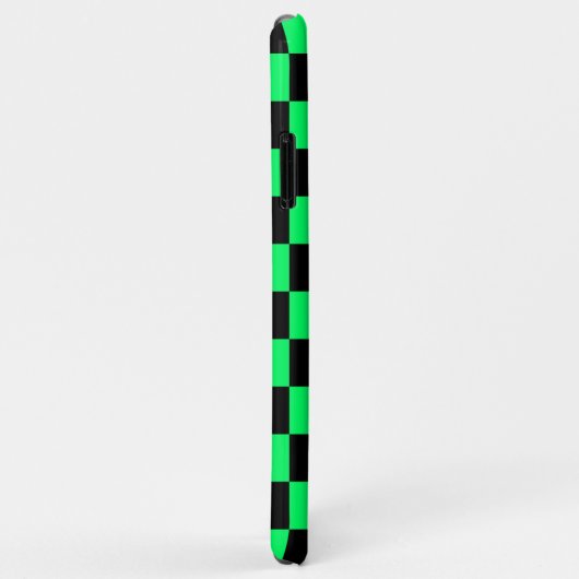 Coques Case-Mate iPhone Carte simple Abstrait de vérification géométrique  (Dos/Droite)