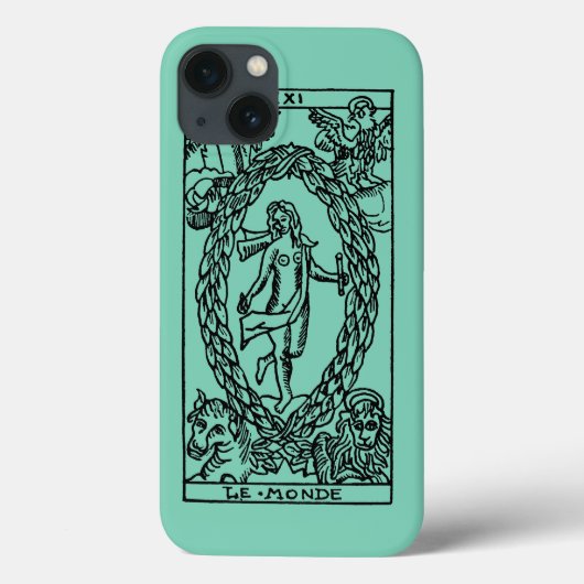 Coques Case-Mate iPhone Carte Tarot : Le Monde (Verso)