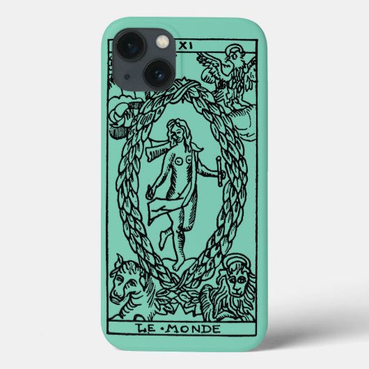 Coques Case-Mate iPhone Carte Tarot : Le Monde (Verso)