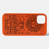 Coques Case-Mate iPhone Carte Tarot : Le Soleil (Verso (horizontal))
