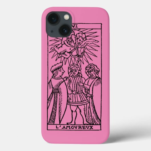 Coques Case-Mate iPhone Carte Tarot : Les amoureux (Verso)