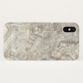 Coques Case-Mate iPhone Carte topographique de Rome antique, Italie (Dos (Horizontal))