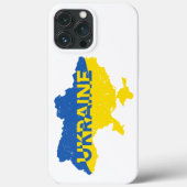 Coques Case-Mate iPhone Carte ukrainienne. Drapeau ukrainien. Ukraine (Verso)
