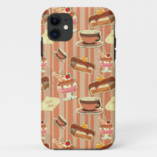 Coque Case-Mate Pour iPhone Carte vintage avec un dessert de fraise