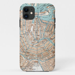 Case-Mate iPhone Case Carte vintage d'Amsterdam (1905)