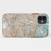 Coques Case-Mate iPhone Carte vintage d'Amsterdam (1905) (Dos (Horizontal))