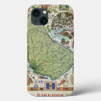 Case-Mate iPhone Case Carte vintage de l'île de la Barbade