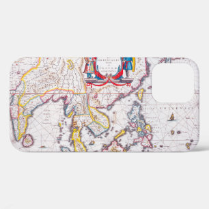 Case-Mate iPhone Case Carte vintage de l'Inde De 1650 Coque-Mate iPhone