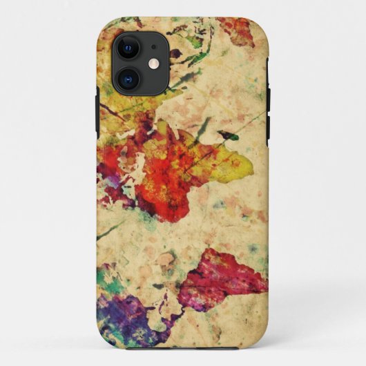 Coques Case-Mate iPhone Carte vintage du monde (Dos)
