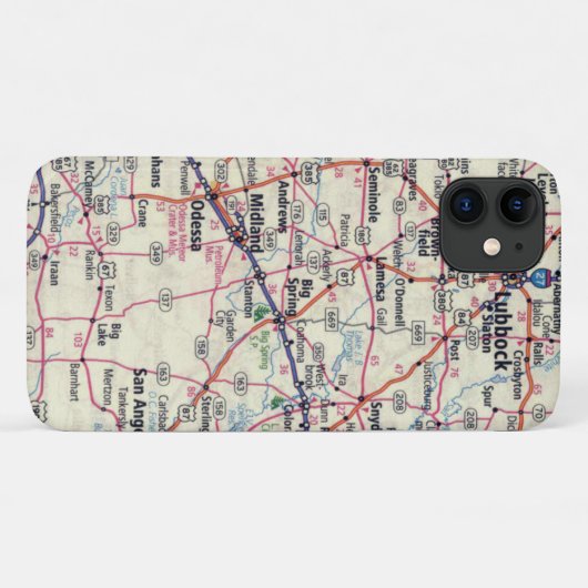Coques Case-Mate iPhone Carte West Texas (Dos (Horizontal))