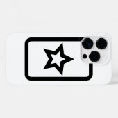 Coques Case-Mate iPhone Carte Zener | Hollow 5 Pointed Star (Verso (horizontal))