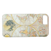 Coques Case-Mate iPhone Cartes antiques du monde d'hémisphère de (Dos (Horizontal))