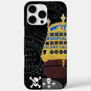 iPhone 16 PRO MAX CASE CARTES DE TRÉSOR ANTIQUE GALLEON ET PIRATE