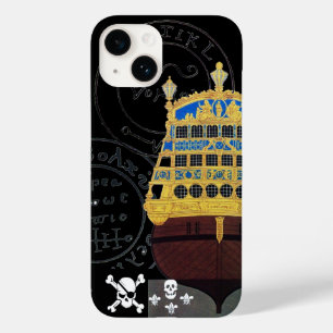 COQUES POUR iPhone CARTES DE TRÉSOR ANTIQUE GALLEON ET PIRATE